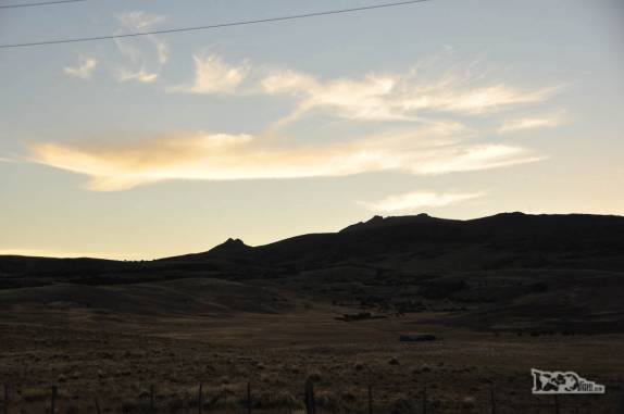 Fim de tarde na Argentina, a caminho de Junín de Los Andes